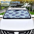 thumbnail image 6 of Car Windshield Sunshade with Ring - Foldable UV Protection Sun Shade for Front/Back Window, Heat Insulation,Blueberry, 6 of 6