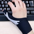 thumbnail image 5 of Thumb Wrist Brace Support,Elastic Wrist Compression Wrap Thin Breathable Elastic Joint Stabilizing Wrist Guard,Thumb Sleeve for Pain Relief,Thin Wrist Splint Strap Liner for Sports,Workout(Left Hand), 5 of 9