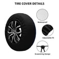 thumbnail image 2 of Goofa Moon Lamb Pattern Universal Tire Cover for Jeep, SUV, Truck, and Trailer – Waterproof, UV-Resistant,Easy to Install, Fits 14"-17" Tires-14 inch, 2 of 6