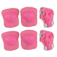 thumbnail image 1 of Pack de 6 protectores para niños (rosa), protectores de rodilla y codo, coderas, deportes, ciclismo, patinaje sobre ruedas, unisex JM, 1 of 1