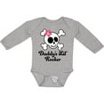 thumbnail image 3 of Inktastic Daddy's Little Rocker Skull Girls Long Sleeve Baby Bodysuit, 3 of 5