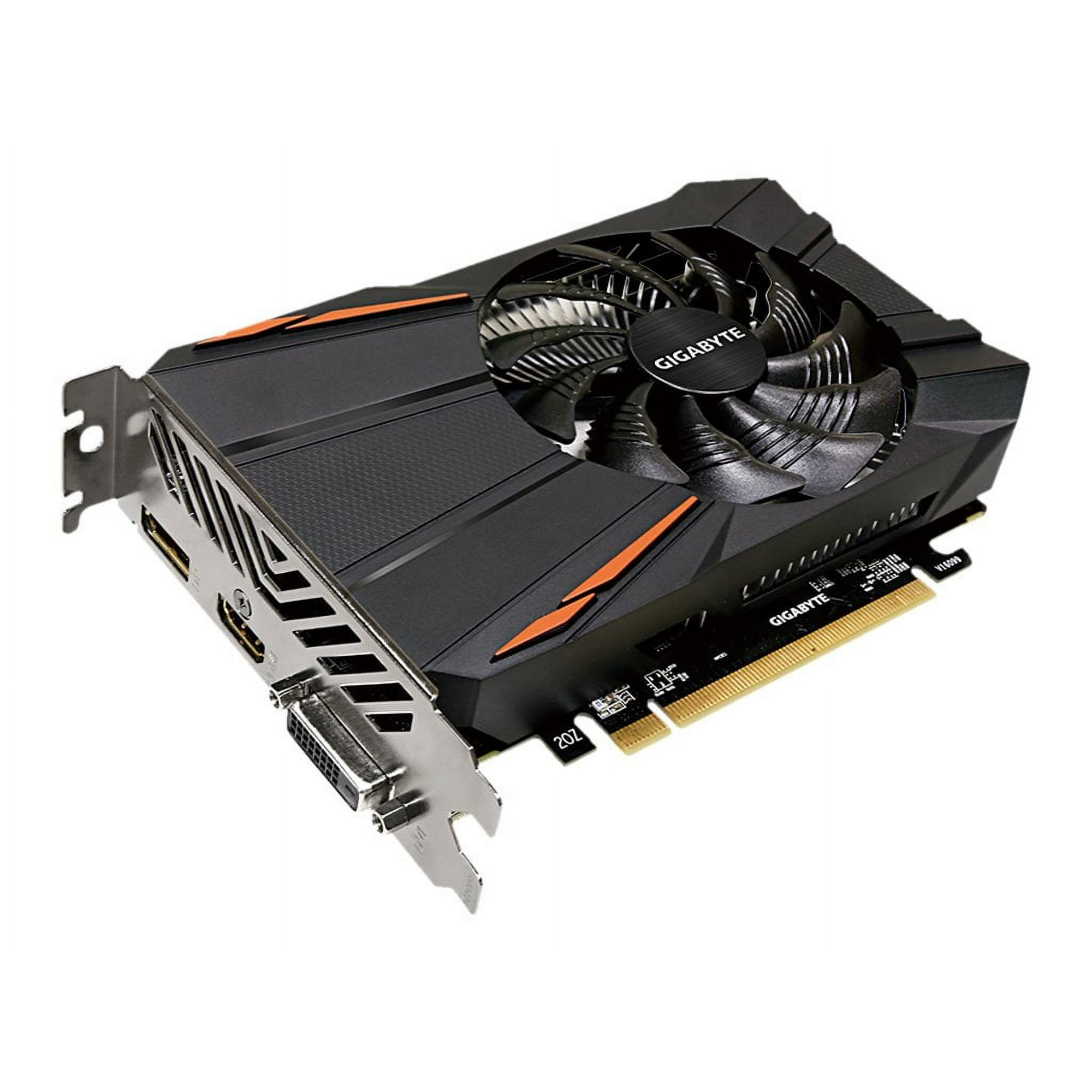 Gigabyte Radeon RX 550 D5 2G Graphics card Radeon RX 550 2 GB GDDR5 PCIe 3.0 x16 DVI HDMI DisplayPort Walmart