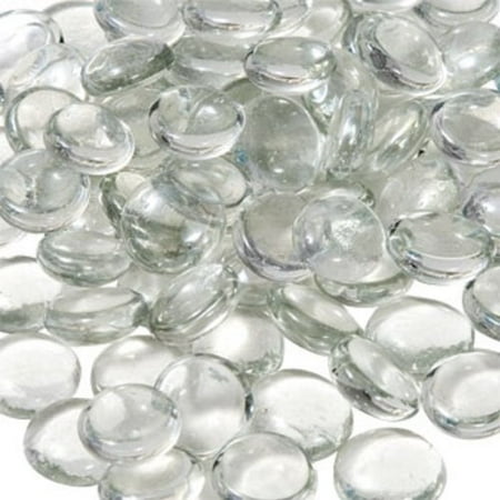 Tbc Home Branded 1000 Clear Glass Mosaic Pebbles Flat