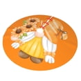 thumbnail image 2 of Kll 36" Christmas Tree Skirt Sunflower Gnomes Xmas Tree Skirts Mat For New Year Xmas Holiday Party Indoor Outdoor Home Decoration, 2 of 9