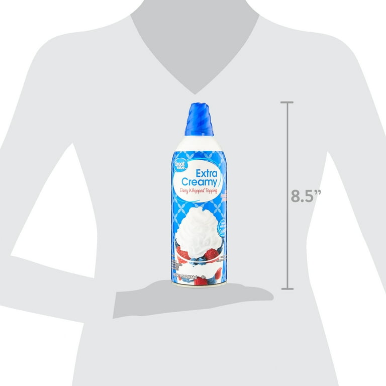Great Value Extra Creamy Dairy Whipped Topping, 6.5 oz