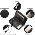 thumbnail image 4 of LHWEN Women's Long Wallet European American Large Capacity Clutch Bag PU Leather Bank Card Storage Organizer Elegant and Trendy Design Spacious Interior for Cosmetics and Mobile Phones, 4 of 5