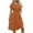 Coffee, variant on Uaswgudfs Women's Sleeveless Tank Dress with Cinched Waist - Flowy Casual Summer Sundress & Pleated Skirt for Versatile Wear Yellow L