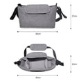 thumbnail image 4 of Bolsa para cochecito de mamá, organizador para cochecito, accesorios para cochecito de bebé, accesorios de viaje para cubierta de portavasos, organizador con forma de carrito, 4 of 4