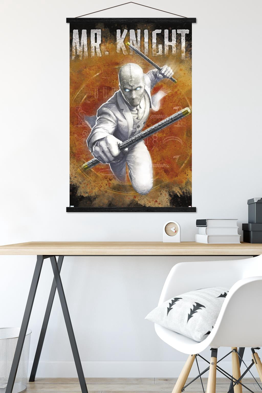 Marvel Moon Knight - Mr. Knight Wall Poster with Magnetic Frame, 22.375" x 34"