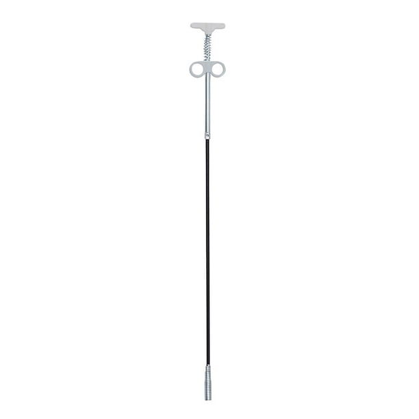 Monstrate Herramientas de dragado de tuberías de resorte de 90cm, palos limpiadores de drenaje, removedor de obstrucciones, limpieza Suministros de limpieza para el hogar Gris