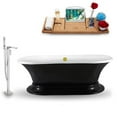 thumbnail image 2 of Tub, Faucet and Tray Set Streamline 68" Freestanding NH1141CH-140, 2 of 2