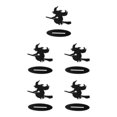 thumbnail image 2 of Maytalsory 1/2/3/5 Unique New Halloween Black Riding Witch - Exquisite Workmanship Fashionable And Festive Making Broom Witch 5PCS, 2 of 6