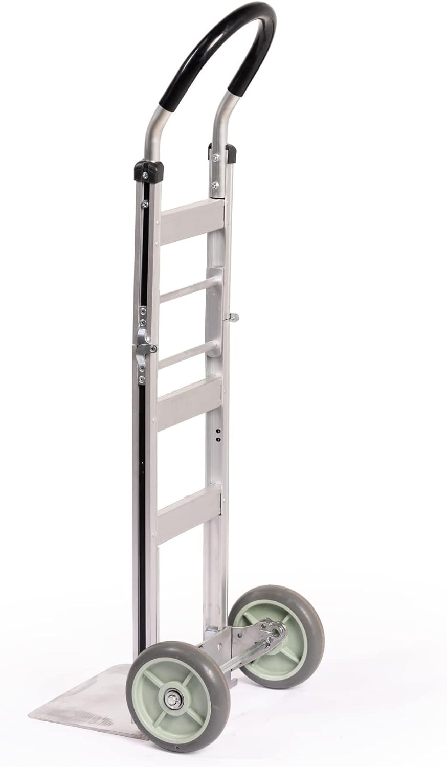"HaulPro Foldable Heavy Duty Hand Truck, 500 lb Capacity, 8"" Wheels, 14"" x 7.5"" Nose Plate"