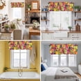 thumbnail image 5 of Summer Fruits Valance Curtain for Windows Watermelon Banana Peach Lemon Sweet Pineapple Grape Rod Pocket Curtain Valances Short Window Treatments for Kitchen Bathroom Laundry Basement 42 x 18 Inch, 5 of 9