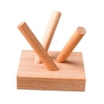 thumbnail image 3 of Base de exhibición de madera, organizador de adornos, estante de exhibición de mesa, esfera de bola Color madera clara, 3 of 9