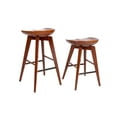 thumbnail image 3 of Boraam Bali 29" Backless Swivel Bar Stool, Walnut, 3 of 4