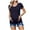 Navy, variant on Tnhcen Women's Maternity Tops Short Sleeve Side Ruching Round Neck Shirt for Mother Maternity Shirts, Navy