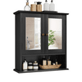 thumbnail image 6 of Smart FENDEE Medicine Cabinet with Mirror Bathroom Storage with Adjustable Shelves,Double Door,Black, 6 of 6