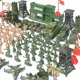 thumbnail image 4 of Juego de 122 figuras de acción del ejército, juego militar con soldados, tanques, aviones, banderas, juego de figuras de soldados, modelo de plástico para niños, misión militar del ejército, 4 of 4