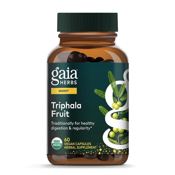 Gaia Herbs Triphala Fruit Capsules, 60 Count