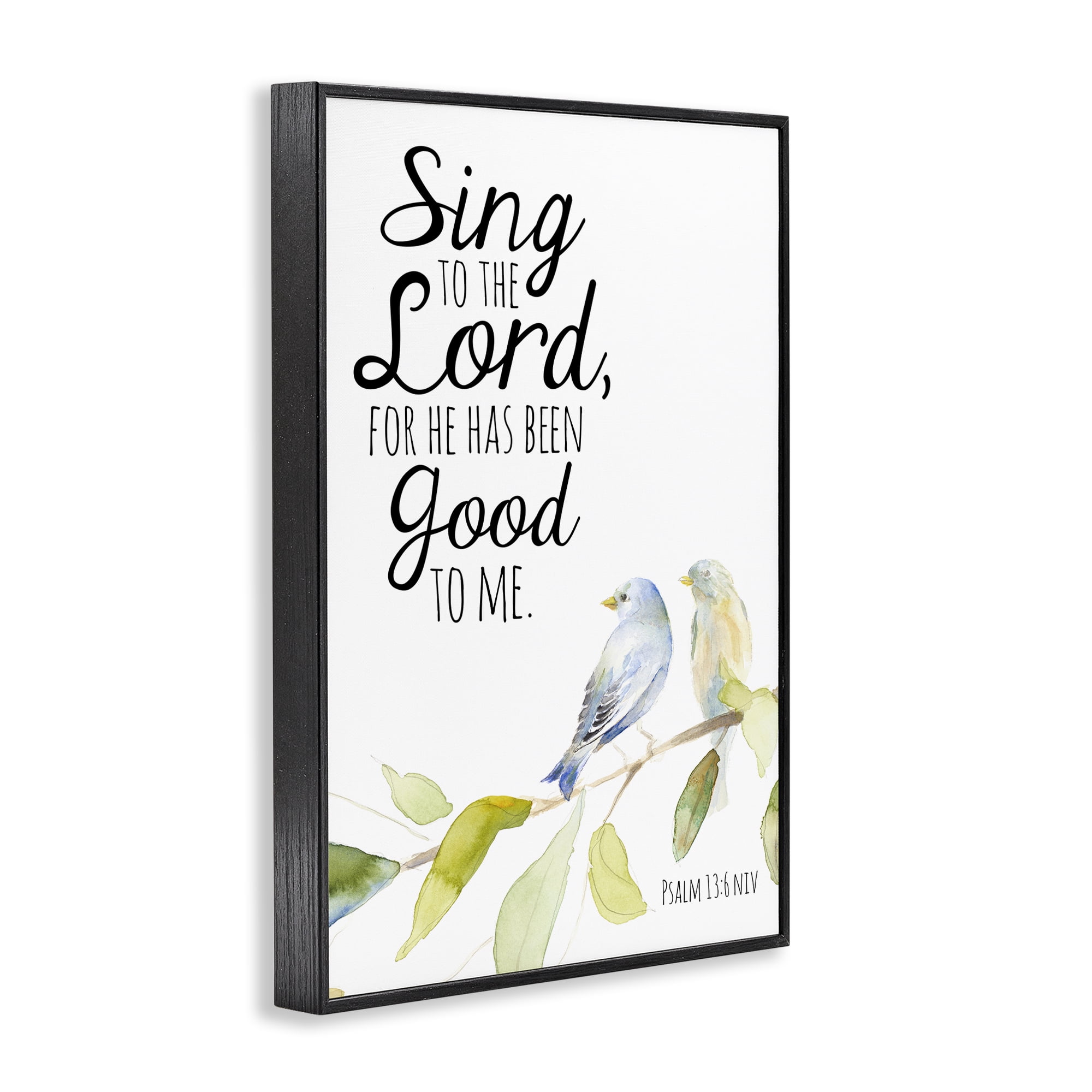 Stupell Industries Sing To The Lord Black Framed Giclee Art, design by Lanie Loreth