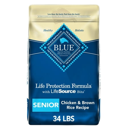 ELRXX Life protection formula chicken and brown rice dry dog food, whole grain, 34 pounds. bag