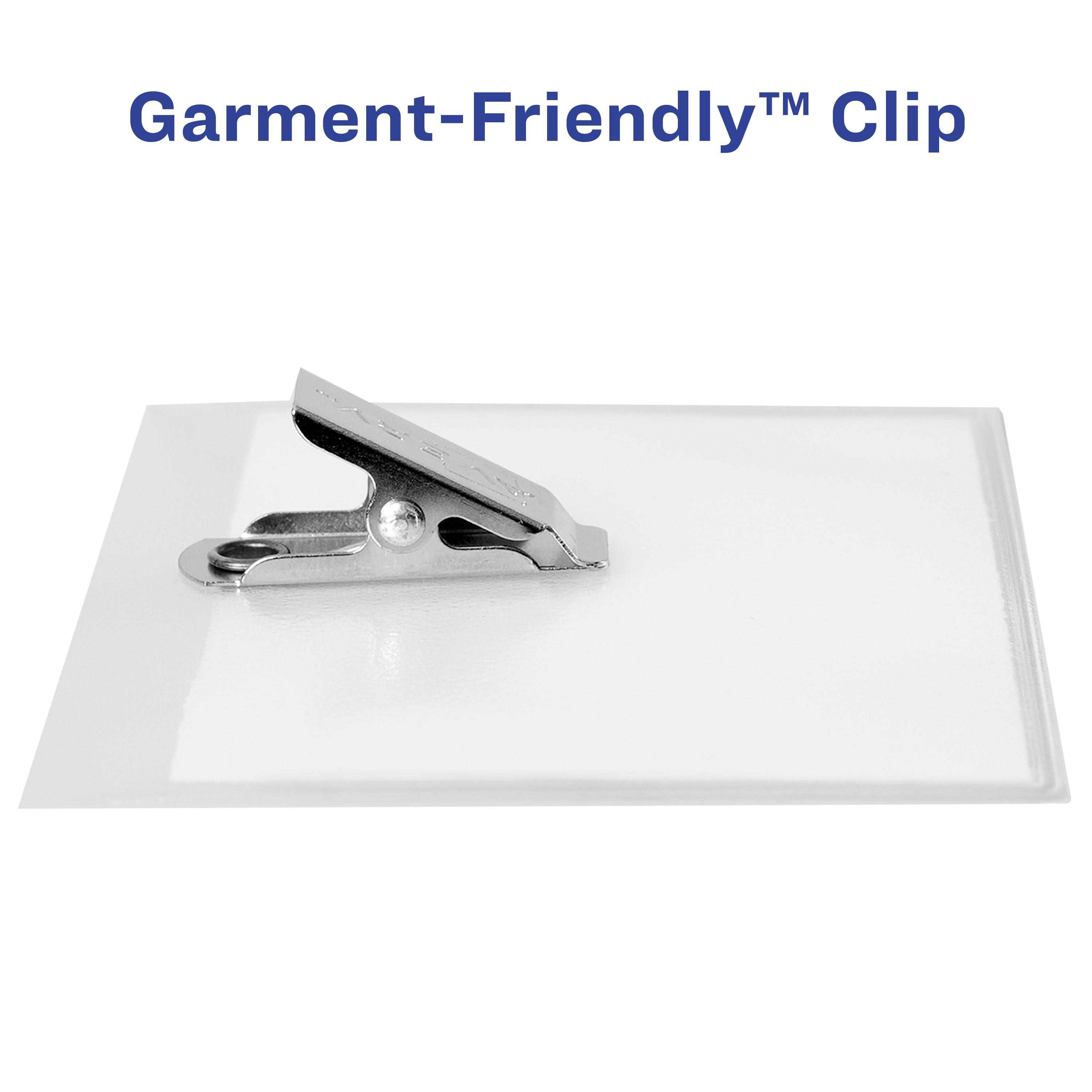 3 x 4 Inches Avery Fold and Clip Name Badges White 74553 Box of 30 