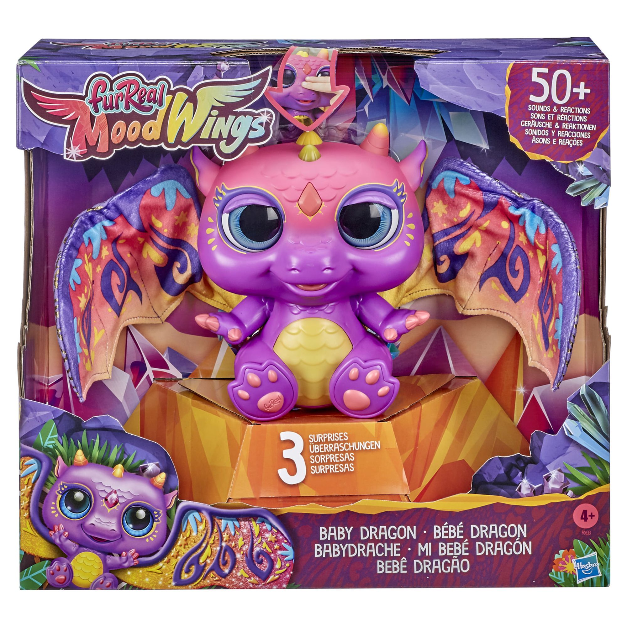 furReal Moodwings Baby Dragon Interactive Pet, 50+ Sounds & Reactions, Walmart Exclusive - image 7 of 12