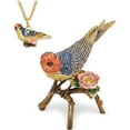 thumbnail image 4 of Fashion Bejeweled Lady Bluebird Trinket Box (3.5 X 1.25) Made In China bj2108, 4 of 5