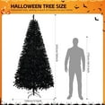 thumbnail image 7 of Karl home 8FT Prelit Black Artificial Christmas Tree with 550 Warm Lights, Remove Contral 8 Light Modes, 1450 PVC Branch Full Christmas Tree for Home, Office, Party Holiday, Foldable Base, 7 of 7