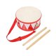 thumbnail image 3 of Juguete educativo práctico de tambor de mano de doble cara con percusión de mazo. rojo, 3 of 9