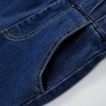 thumbnail image 5 of YABCSAZ Toddler Baby Girls Jeans Elastic Waist Pants Casual Baggy Jeans Kids Soft Skin-friendly Denim Wide Leg Loose Ankle Slit Flare Jeans Size 5 Years, 5 of 9