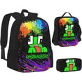 thumbnail image 2 of unspeakable Game Backpack Kawaii Anime Game Unspeakables 3 Pcs Backpacks Set with Thermal Insulated Lunch Tote Purse Pencil Case Multifunctional Laptop Daypack Travel Bag, Lunch Box, Pencil Case, 2 of 5