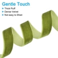 thumbnail image 4 of Uxcell 0.63 Inch x 10 Yard Velvet Ribbons Single Faced Vintage Velvet Ribbons Spool for Decor DIY Olive Green, 4 of 6