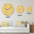 thumbnail image 4 of Designart 'Ornamental Retro Design III' Mid-Century Modern Wood Wall Clock, 4 of 5