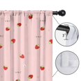 thumbnail image 4 of Blackout Kids Curtains,Strawberry Plants Fruit Childrens Insulated Curtains Set Of 2,Bedroom Essentials,Toddler Room Decor 42"x54", 4 of 5