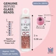 thumbnail image 3 of Miyuki Delica Seed Beads – Size 11/0 (1.6 mm), DB0915, Sparkling Ginger-Lined Crystal, 7.2 g, Approx. 1440 Beads, 3 of 7