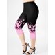 thumbnail image 1 of Leggings Capri de Cintura Alta con Estampado de Flores Rosegal Leggings de talla grande, 1 of 5