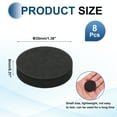 thumbnail image 2 of Pads de Aislamiento para Altavoces de un Solo Lado, 35mmx8mm Redondos Negros Antideslizantes de Espuma Acústica EVA Base Antivibración para Altavoces Subwoofer HiFi Sistema de Sonido, Paquete de 8, 2 of 5