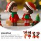 thumbnail image 5 of 2 pares de figuras navideñas en miniatura de pareja de dibujos animados, estatuas románticas, 5 of 5