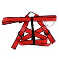 thumbnail image 2 of Arnés de escalada en roca para montañismo, arnés de guía de medio cuerpo para proteger la cinturo para mujeres y hombres rojo Cola Arnés de seguridad para escalada en roca, 2 of 8