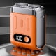 thumbnail image 3 of Afeitadora Eléctrica Portátil, Recortadora de Viaje con Pantalla Digital, Afeitadora de Barba Eléctrica, Herramienta de Afeitado, Afeitadora de Viaje, Color Naranja, 3 of 10