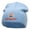 Lt Blue, variant on Desert Flame Logo Embroidered Short Knitted Beanie - Black OSFM