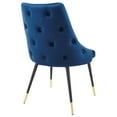 thumbnail image 6 of Modway Adorn 17.5" Tufted Performance Velvet Dining Side Chair in White, 6 of 10