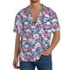 thumbnail image 1 of Fotbe Skull Camisa Estampada de Manga Corta para Hombre, Casual de Verano, Estilo Playero, Sin Arrugas-Large, 1 of 5