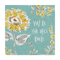 Trademark Fine Art 'Bee Happy II' Canvas Art by Daphne Brissonnet