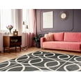 thumbnail image 5 of Vintage Arabesque Grey Area Rug 8x10 Machine Made Microfiber Polyester Short Pile, 5 of 6