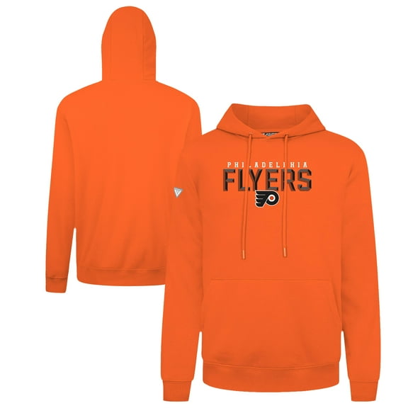 Men's Levelwear Orange Philadelphia Flyers Podium Carve Pullover Hoodie