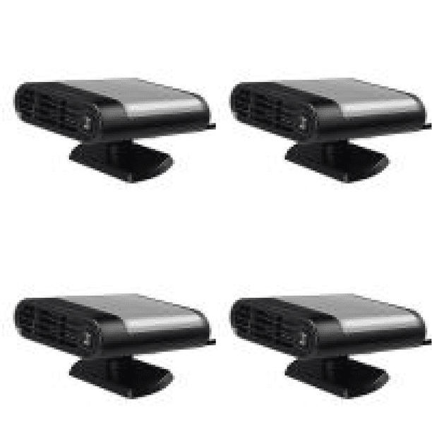 Desempañador de parabrisas automático de 12/24V, calentador antivaho giratorio de 360 grados, gris claro