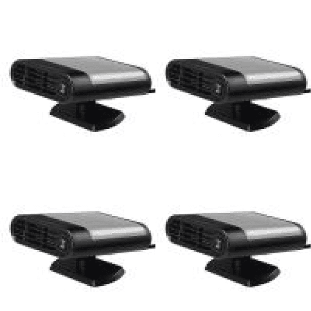 Descongelador Parabrisas Automático 12/24 V Calentador Antivaho Giratorio 360 para Coche (gris Claro)